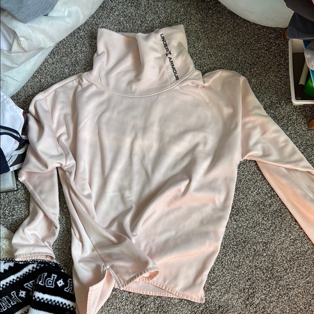 Under Armour Soft Pink High Neck Top
